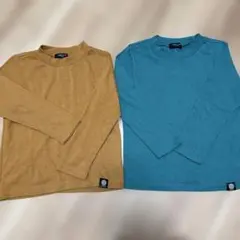 COMME CA ISM 長袖ニット2色セット (キャメル・青) 美品