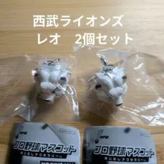 プロ野球マスコット　めじるしアクセサリー　　西武ライオンズ　レオ　2個セット