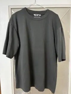 エアリズムコットンオーバーサイズTシャツLサイズ グレー / UNIQLO