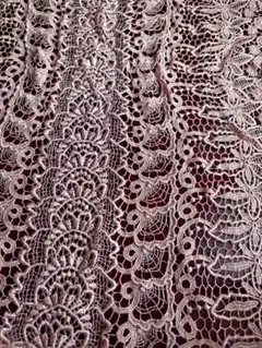 ローズピンク⭐︎レース花柄ショール