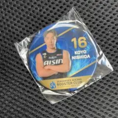 非売品 新品 Bリーグ シーホース三河 西田公陽 缶バッジ2025-26