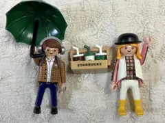 プレイモービル　韓国スターバックス限定品＋ 帽子の子