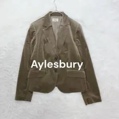 アリスバーリー♡スウェードライクテーラードジャケット L カーキ 光沢 高見え♪