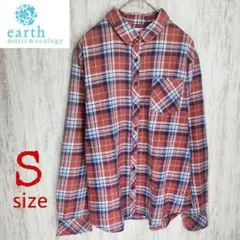 【アースミュージック】シャツ チェック カジュアル フェミニン レジャー 女子会