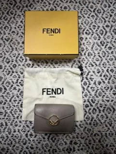 FENDI グレー 三つ折り財布