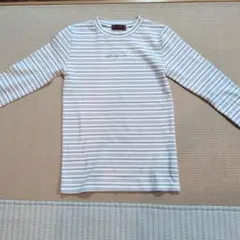 ボーダー長袖カットソー