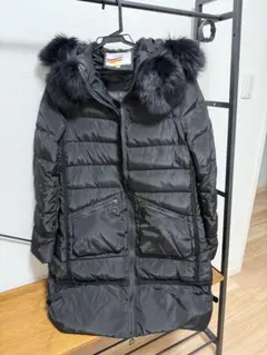 ブラック ロングコート 40