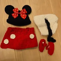 ミニーマウス風ベビー衣装セット