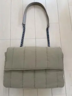 ZARA キルティングデザイン ショルダーバッグ ベージュ