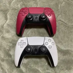 ジャンク PS5 DualSense コントローラー コズミックレッド