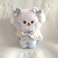 ぬい服　ぬいぐるみ用 ケープ＆リボンの耳飾り　zeroni ゼロニ ギュニニ