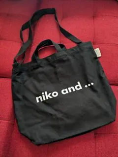 ニコアンド　 黒 トートバッグ
