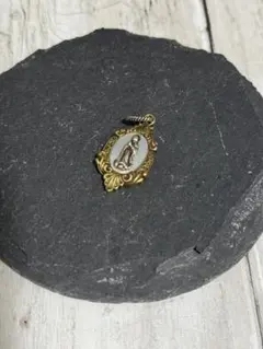 マリア ネックレストップ メダイ シェル シルバー コンビデザイン