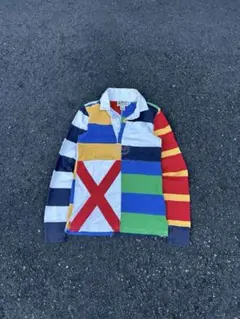 Ralph Lauren Rugby パッチワーク マルチカラー ラガーシャツのサムネイル