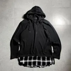 00s Semantic Design Layered Hoodie Blackのサムネイル
