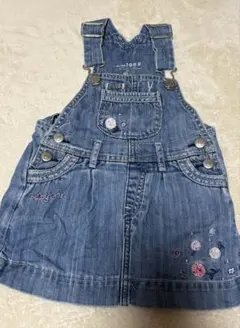 本日限定値下げbabyGap デニム ジャンバースカート 80cm 花柄刺繍