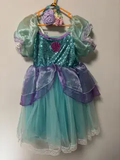 格安！キッズ アリエルプリンセス風 ドレスandヘアバンドセット