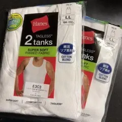 Hanes リブタンクトップ　LL 4枚セット