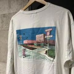 バックナンバー ロンT バックプリント ホワイト L