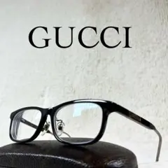 상태매우좋음 GUCCI グッチ メガネ GG0858 ブラックフレーム