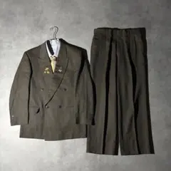 90s】4点 セットアップ ダブルスーツ ピンズ 薄紫 古着 常田大希