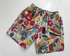 チャムス キッズ 水陸両用パンツ L総柄 ハーフパンツ 120cm