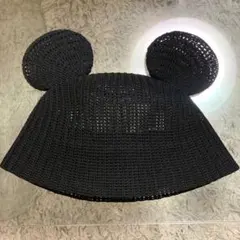 ディズニー ミッキー ファンキャップ 黒 メッシュ - メルカリ