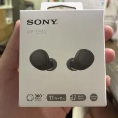 SONY ワイヤレスイヤホン WF-C510 ブラック 本体 - メルカリ