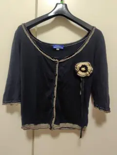 BURBERRY BLUE LABEL カーディガン 38　ブラックのサムネイル