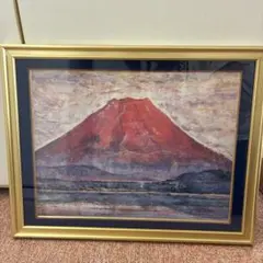 馬堀法眼喜孝　赤富士 -馬堀法眼喜孝の中古品・新品・未使用 2026年最新】Yahoo!オークション 絵画