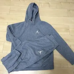 エアジョーダン　Jordan グレー スウェット　トレーニング　セットアップ