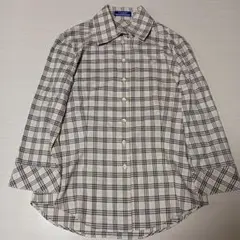 バーバリーブルーレーベル レディース　長袖コットンシャツ　ノバチェック
