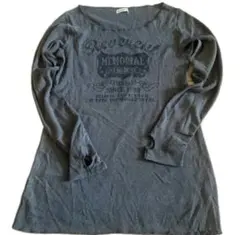 ★SALE価格★グレーニットセーター薄手親指穴付きワンピースチュニック