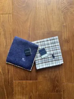 新品✨BURBERRY & Ralph Lauren タオルハンカチ 2枚セット