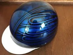 青ラメ 日章 コルク半 ヘルメット 三段シート ロケットカウル ゼファー