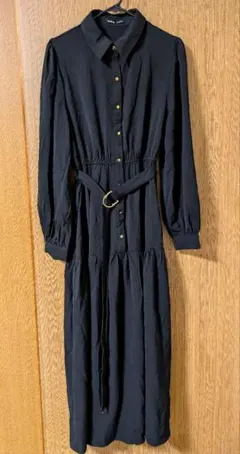 SHEIN ブラック シャツワンピース Sサイズ