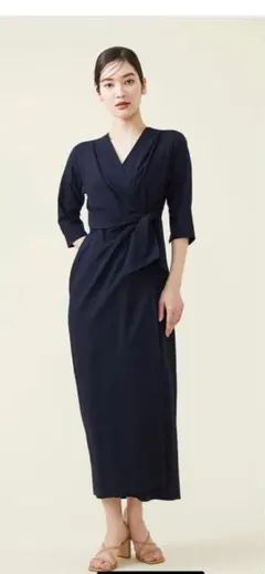 Sybillaシビラ　カシュクールラップジャンプスーツ(サロペットオールインワン