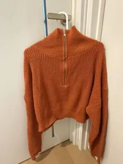 INGNI オレンジ ハイネック ニットセーター