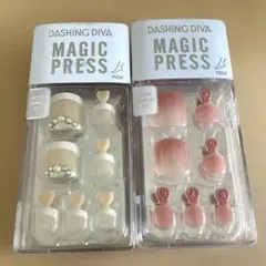 Dashing Diva Magic Press ネイルチップ 2セット　足