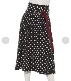 【美品】SNIDEL リバーシブルラップスカート　ドット柄　Sサイズ