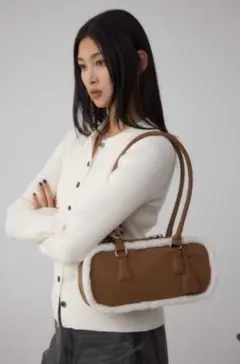 AZUL BY MOUSSY フェイクムートンスクエアトートバッグ 値下げ⭕️