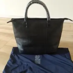 ブラックレザートートバッグ