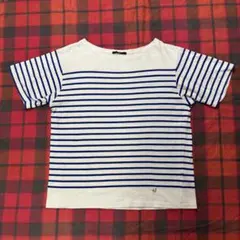 SHIPS シップス ボーダー Tシャツ 半袖 Lサイズ 白×青