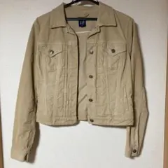 GAP ベージュ コーデュロイ デニムジャケット