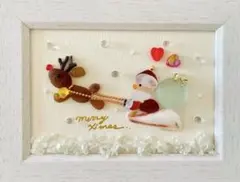 シーグラスアート　ハッピークリスマス☆