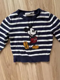 Disney ミッキーマウス 長袖カットソー 100