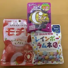 UHA味覚糖☆グミとラムネ(モチド・レインボーラムネ・Cケア)