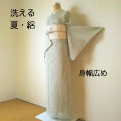 夏着物 絽】正絹 訪問着 紅葉柄 居敷当て無し - メルカリ