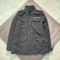 7AS8 ジップアップ　ジャケット　クラシカル　ブラック　XL 他ポケット　古着