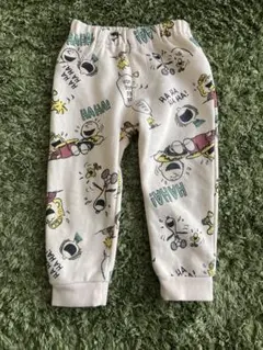スヌーピー プリント スウェットパンツ
